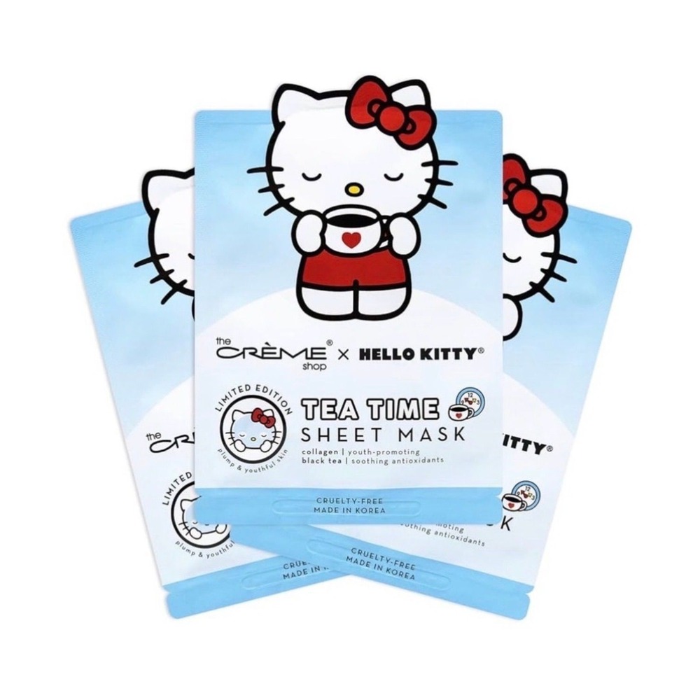 Hello Kitty x The Crème Shop Tea Time Sheet Mask (3-Pack) – Limited Edition